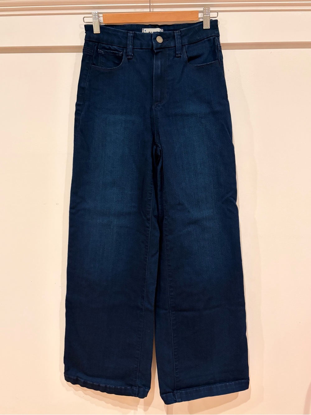 PAIGE Deep Indigo Wide-Leg Jeans